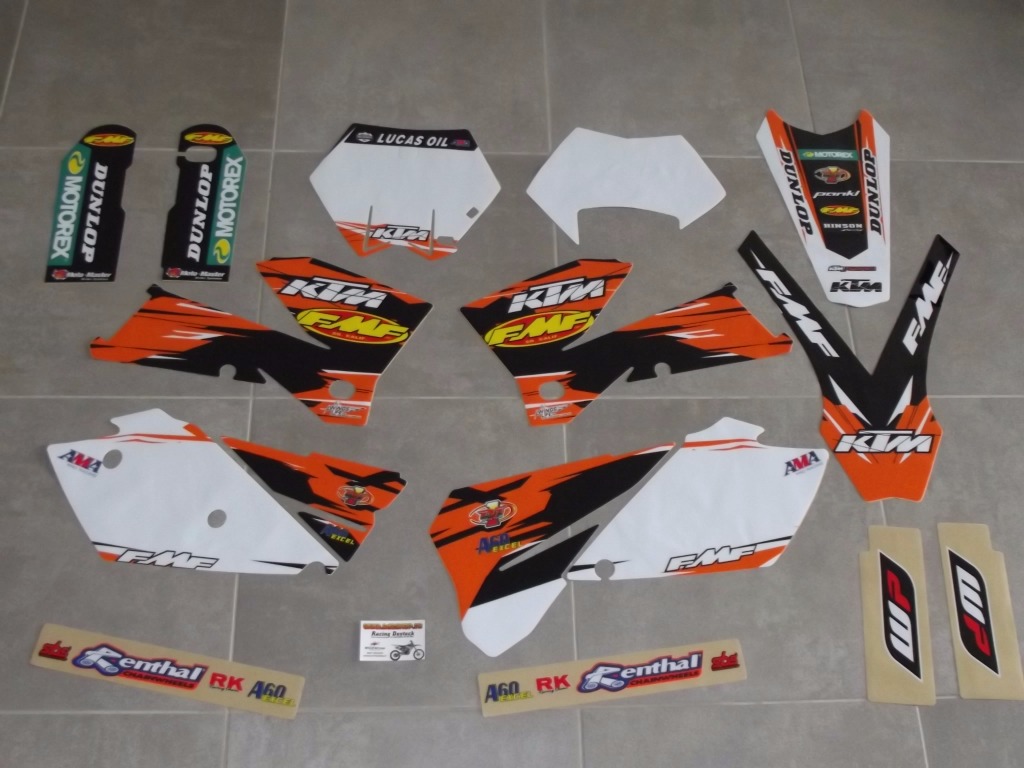 Kit déco Complet KTM EXC EXCF SX SXF ( 05 à 07 )
